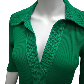 ALC | Clover Green Adrian Ribbed Midi Dress