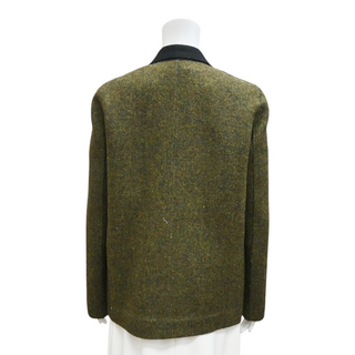 CELINE | Green Heathered Wool Blazer
