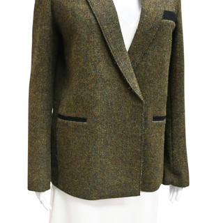 CELINE | Green Heathered Wool Blazer