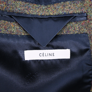CELINE | Green Heathered Wool Blazer