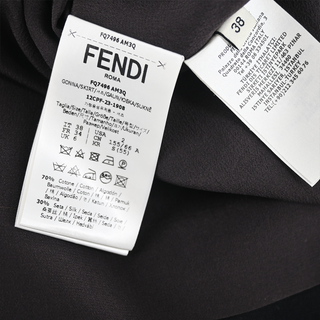 FENDI | Ebano Satin Mini Skirt