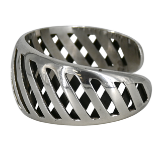&nbsp; | Sterling Silver Woven Lattice Cuff Bracelet