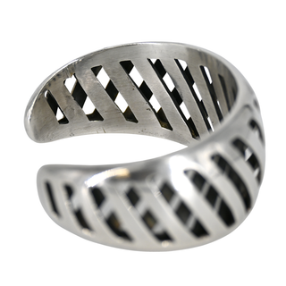 &nbsp; | Sterling Silver Woven Lattice Cuff Bracelet