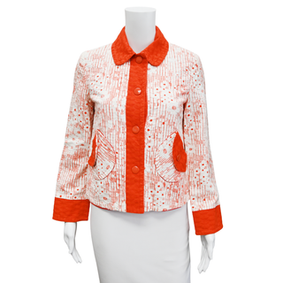 Red-Orange Textured Jacket