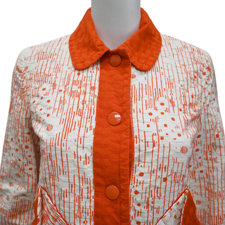 MARC JACOBS | Red-Orange Textured Jacket