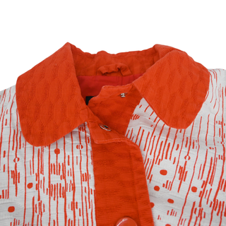 MARC JACOBS | Red-Orange Textured Jacket