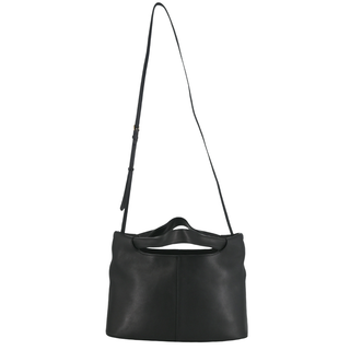 THE ROW | Camden Black Leather Shoulder Bag