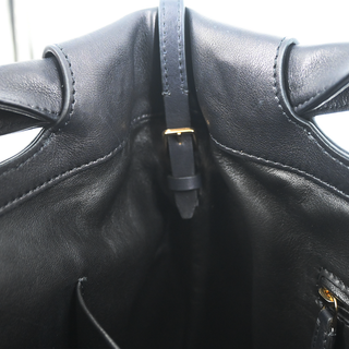 THE ROW | Camden Black Leather Shoulder Bag