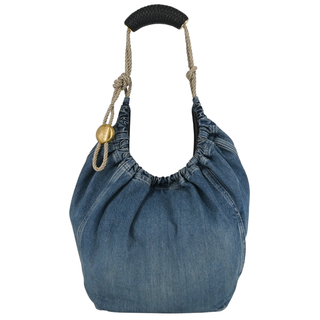 LOEWE | Washed Denim Medium Squeeze Bag