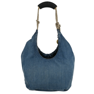 LOEWE | Washed Denim Medium Squeeze Bag