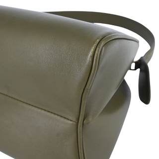 KHAITE | Olive Green Cate Leather Handle Bag