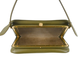 KHAITE | Olive Green Cate Leather Handle Bag