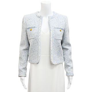CELINE | Blue & White Tweed Jacket