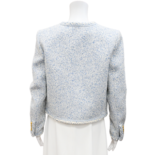 CELINE | Blue & White Tweed Jacket