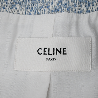 CELINE | Blue & White Tweed Jacket