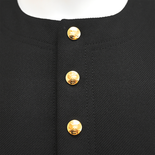 CELINE | Collarless Wool-Blend Button-Up Jacket