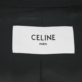 CELINE | Collarless Wool-Blend Button-Up Jacket