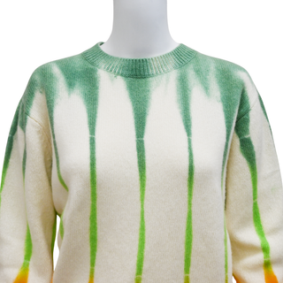 THE ELDER STATESMAN | Abstract Tie-Dye Knit Cashmere Sweater