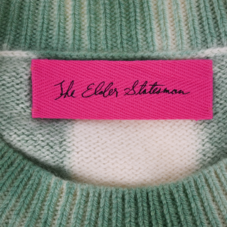 THE ELDER STATESMAN | Abstract Tie-Dye Knit Cashmere Sweater