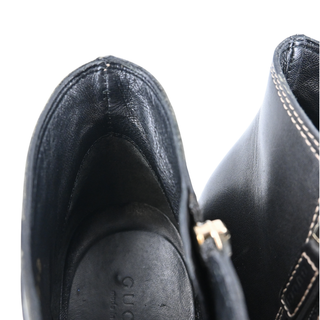 GUCCI | GG Leather Ankle Zip Booties