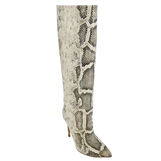 PARIS TEXAS | Snake-Embossed Leather Stiletto Boots