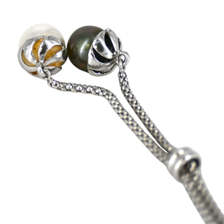 &nbsp; | Dual Pearl Lariat Necklace