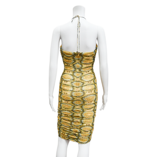 ALEXIS | Alva Ruched Mesh Dress