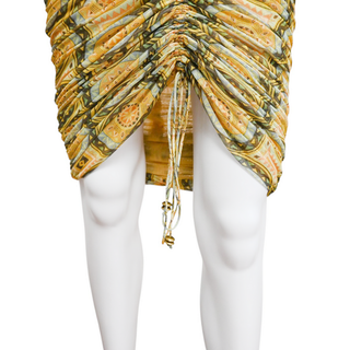 ALEXIS | Alva Ruched Mesh Dress