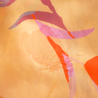 MARCH II | Abstract Floral Print Satin Dress