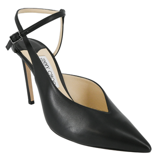 JIMMY CHOO | Black Leather Heels