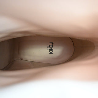 FENDI | Pink Embossed Leather Western Boots