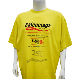 BALENCIAGA | Yellow Logo Graphic T-Shirt