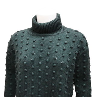 LELA ROSE | Dotted Pom Pom Turtleneck Sweater