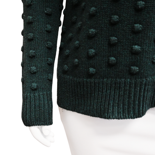 LELA ROSE | Dotted Pom Pom Turtleneck Sweater