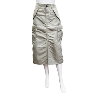 SACAI | Nylon-Twill Pleated Cargo Midi Skirt