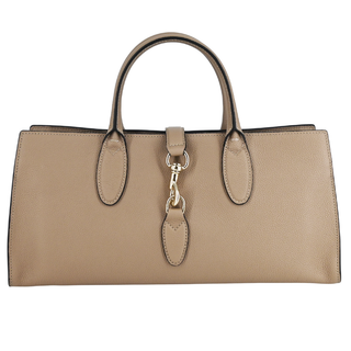 GUCCI | Medium Taupe Leather Jackie Tote Bag