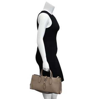 GUCCI | Medium Taupe Leather Jackie Tote Bag
