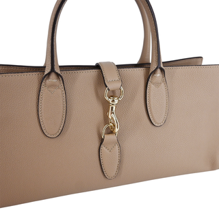 GUCCI | Medium Taupe Leather Jackie Tote Bag