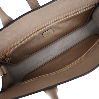 GUCCI | Medium Taupe Leather Jackie Tote Bag