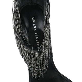 FABIANA FILIPPI | Fringed Bead-Embellished Heeled Sandals