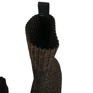 GIANVITO ROSSI | Torrance Bronze Metallic Sock Booties