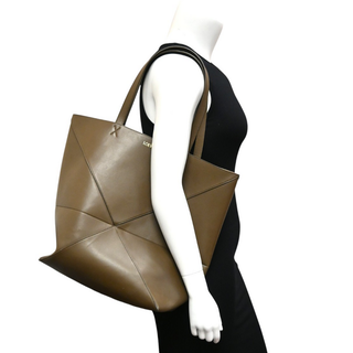 LOEWE | Taupe Puzzle Fold Tote Bag