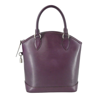 LOUIS VUITTON | Lockit Purple Epi Leather Top Handle Bag