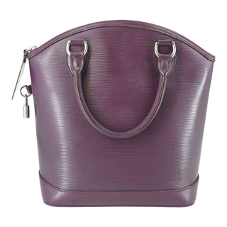 LOUIS VUITTON | Lockit Purple Epi Leather Top Handle Bag