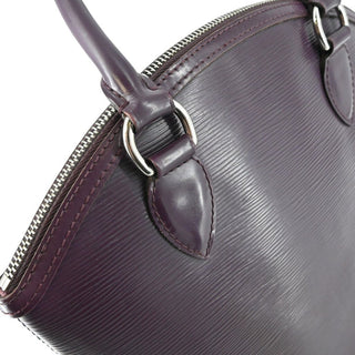 LOUIS VUITTON | Lockit Purple Epi Leather Top Handle Bag