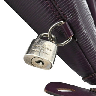 LOUIS VUITTON | Lockit Purple Epi Leather Top Handle Bag