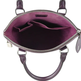 LOUIS VUITTON | Lockit Purple Epi Leather Top Handle Bag