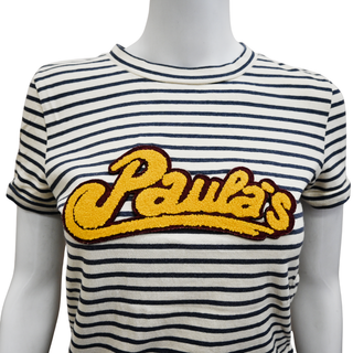 LOEWE | Logo Applique Striped T-Shirt