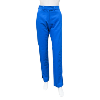 Electric Blue Cotton Dress Pants