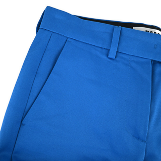 MSGM | Electric Blue Cotton Dress Pants
